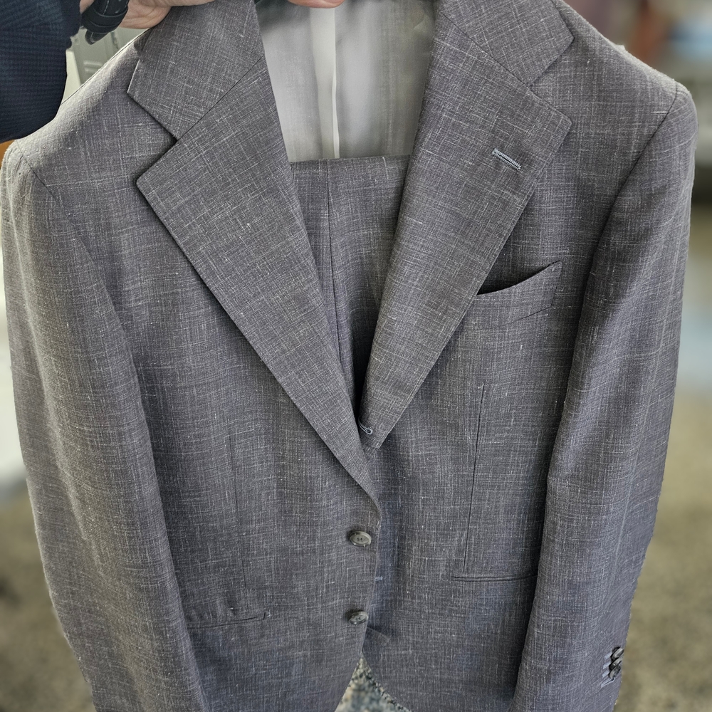 Men's Suitsupply Wool, Silk, Linen Lilac 36R Havana Suit